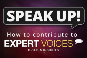 If you're a topical expert — researcher, business leader, author or innovator — and would like to contribute an op-ed piece, <a href="mailto:expertvoices@techmedianetwork.com">email us here</a>.
