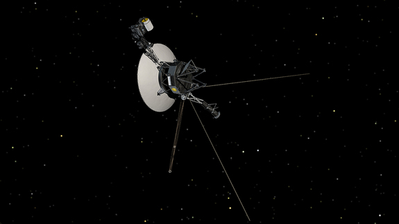 An artist's conception of NASA's Voyager spacecraft. 