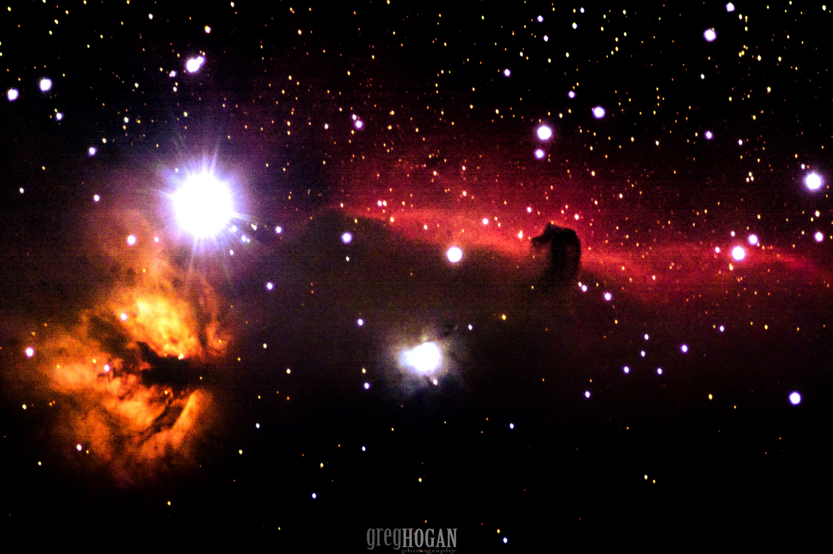 A Horsehead and Flame: Amateur Photo Reveals Nebula Double Feature