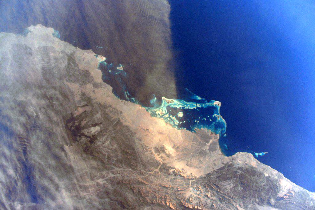 Red Sea Dust Storm by Scott Kelly