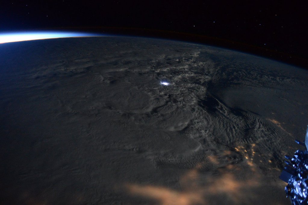 Rare Thunder Snowstorm 2016 by Scott Kelly