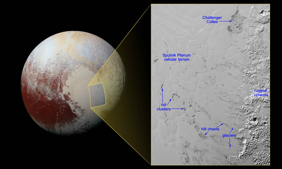 The 'Floating Hills' of Pluto (Photo)