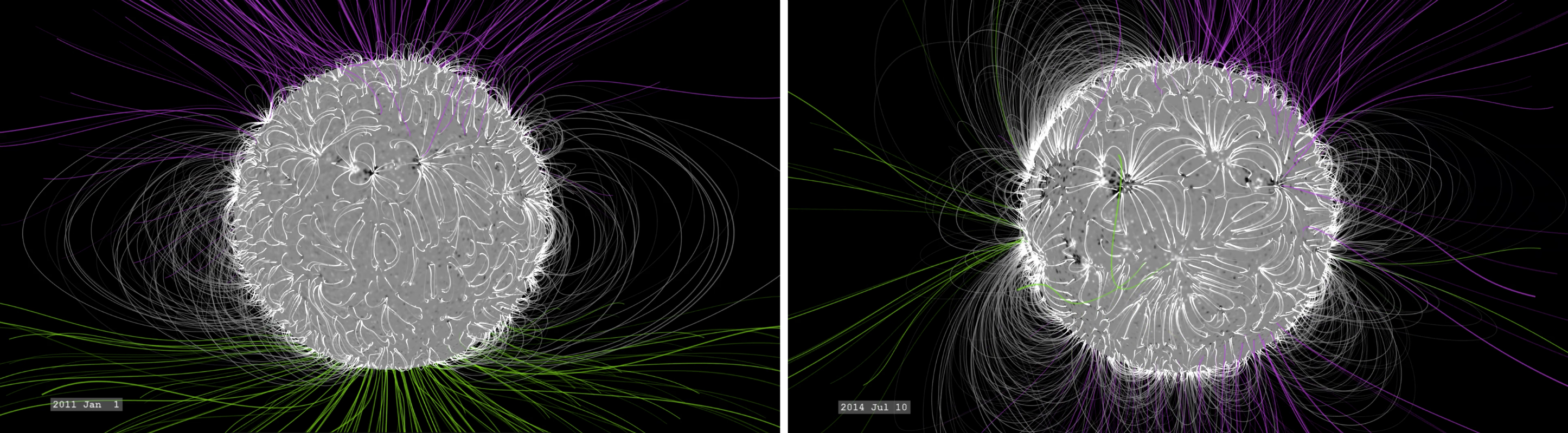 Swirling Magnetic Sun Mesmerizes in NASA Animation