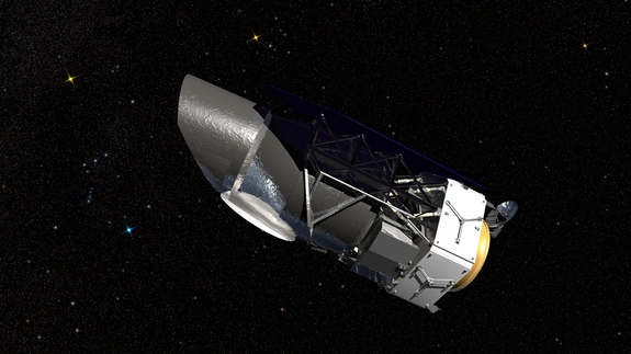 Artist's impression of NASA's Wide Field Infrared Survey Telescope (WFIRST). 