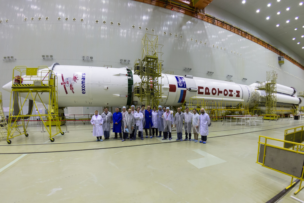 ExoMars Spacecraft Mated with Rocket Ahead of Monday's Launch (Photos) 