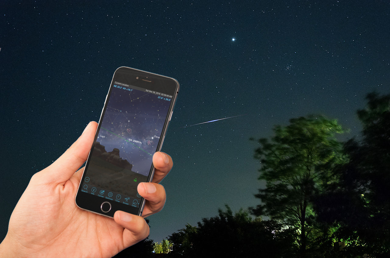 How to Use Mobile Apps to Spot the Space Station and Iridium Flares