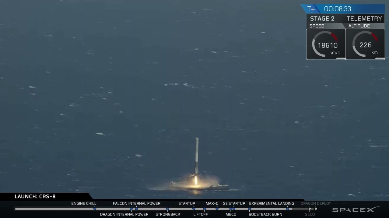 SpaceX Falcon 9 Lands