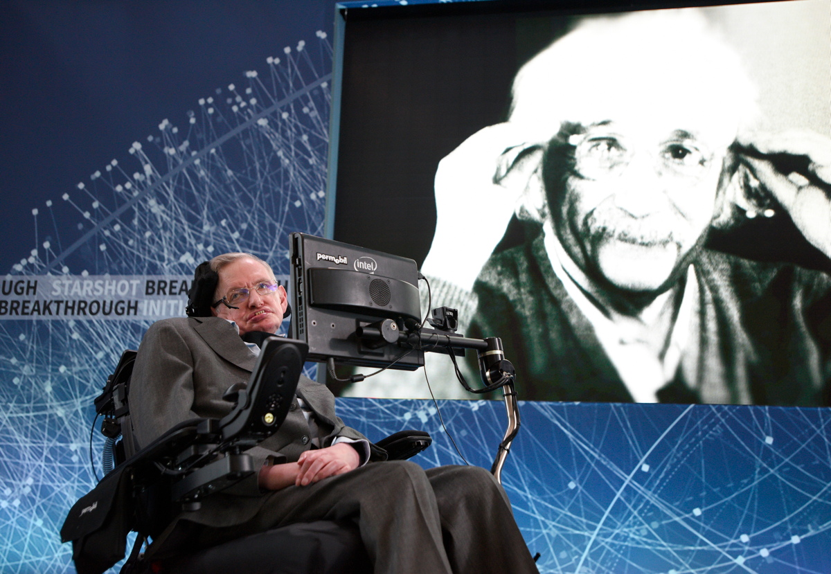 Stephen Hawking at Breakthrough Starshot Press Conference