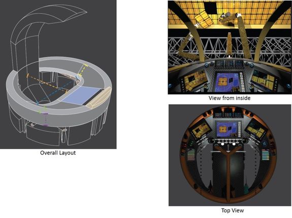 The two-student team of Brett Montoya and Canaan Martin at the University of Houston dreamed up this concept of a Single-Person Spacecraft for the Genesis Engineering Solutions contest.