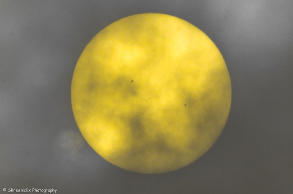 Shreenivasan Manievannan took this photo of the May 9, 2016 Mercury Transit from the San Francisco Bay Area.