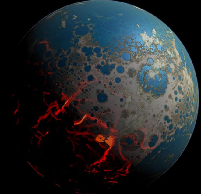 Atmosphere of Early Earth May Have Been Half As Thick As Today