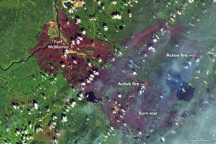 Canada Wildfires: Burn Scar Seen in NASA Photo