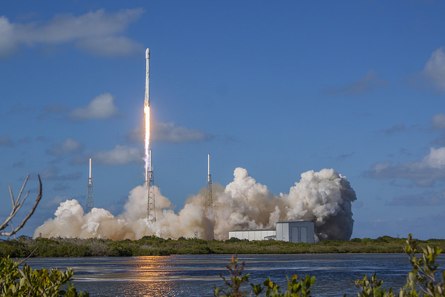 Thaicom 8 Launch from Across the Water