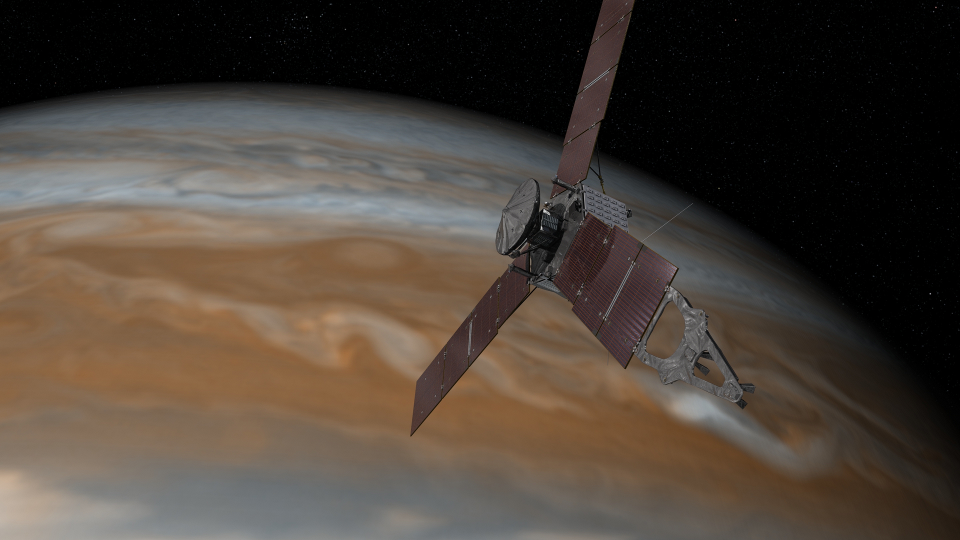 Jupiter's Gravity Embraces NASA's Juno Spacecraft 