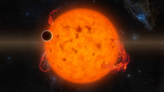 The planet K2-33b, discovered during the Kepler space telescope's K2 mission, is the youngest fully formed exoplanet ever found. The Neptune-size planet is 5 million to 10 million years old. (For comparison, Earth is 4.5 billion years old.)