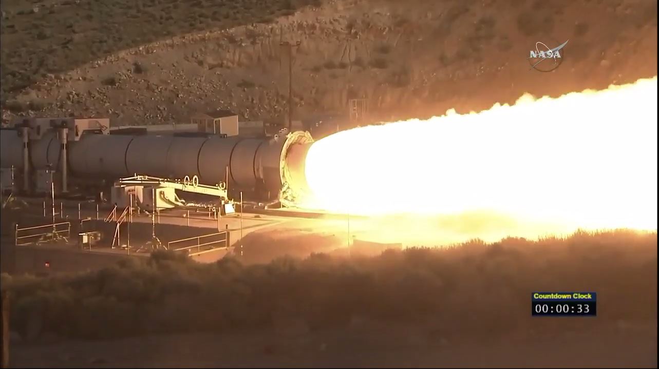 SLS Engine Test Firing