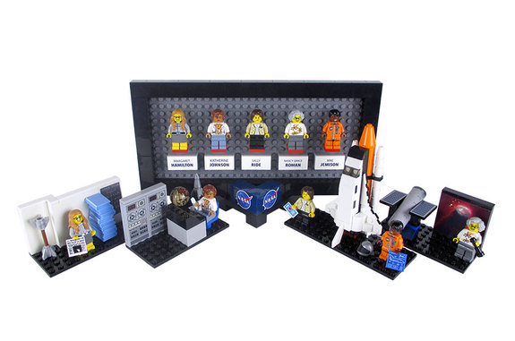 Maia Weinstock's "Women of NASA" proposed LEGO set honors computer scientist Margaret Hamilton; mathematician Katherine Johnson; astronaut Sally Ride; astronomer Nancy Grace Roman; and astronaut Mae Jemison. 