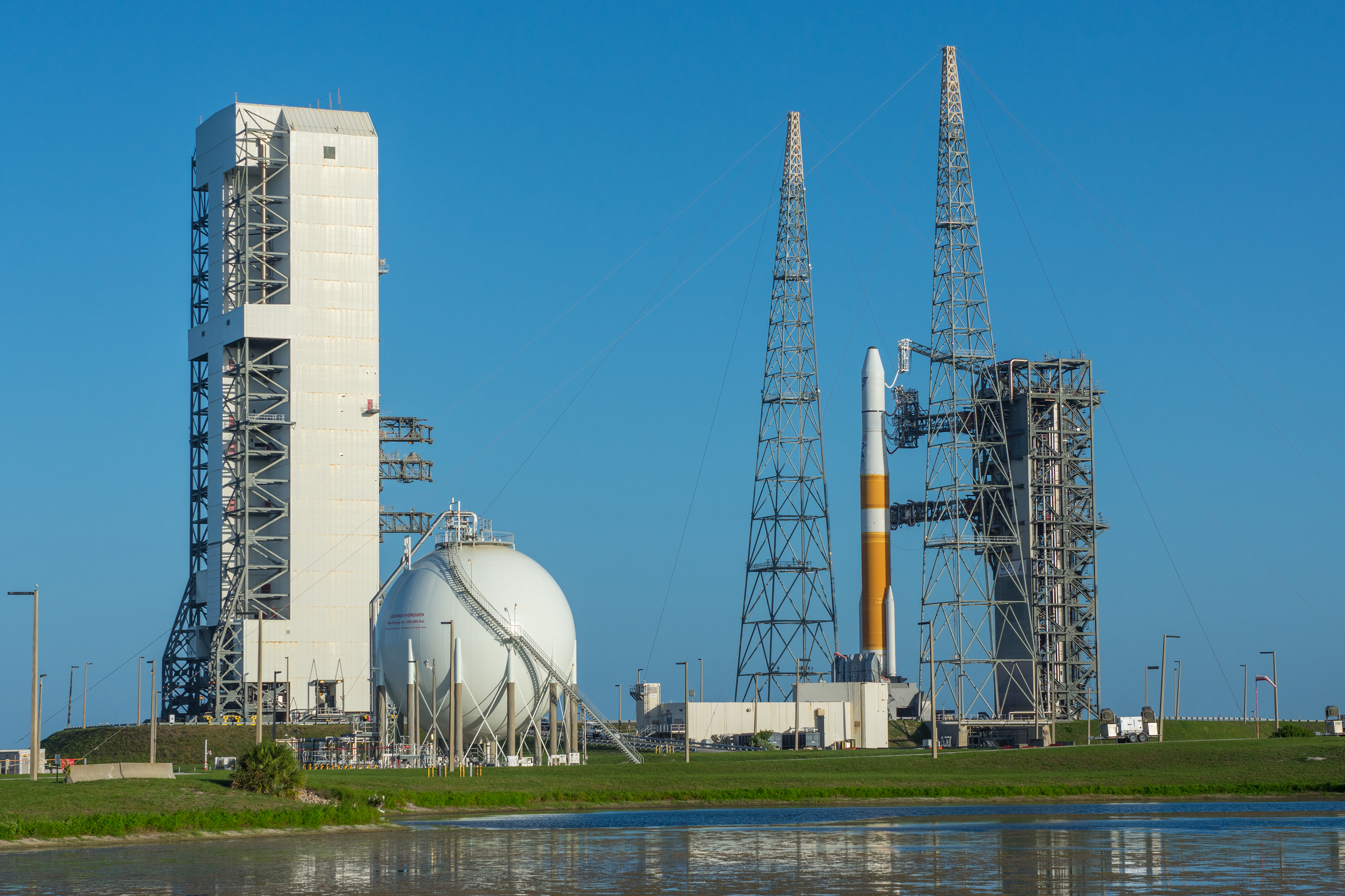 Delta IV Rocket Stands Ready to Launch AFSPC-6